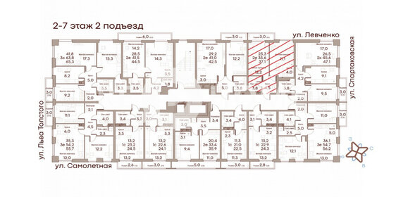 25 м², квартира-студия 8 200 000 ₽ - изображение 100