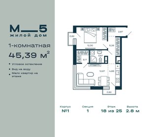 39,8 м², 1-комнатная квартира 11 500 000 ₽ - изображение 64