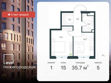 40,7 м², 1-комнатная квартира 15 000 000 ₽ - изображение 23
