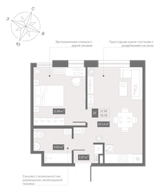 44,5 м², 2-комнатная квартира 7 300 000 ₽ - изображение 116