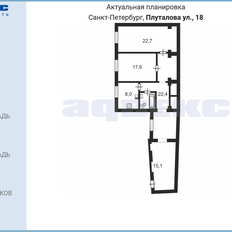 Квартира 90,9 м², 2-комнатная - изображение 2