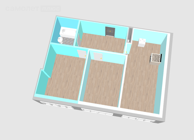 59,8 м², 3-комнатная квартира 8 200 000 ₽ - изображение 7