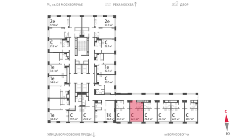 23 м², апартаменты-студия 6 902 000 ₽ - изображение 91