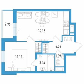 Квартира 36,4 м², 1-комнатная - изображение 1