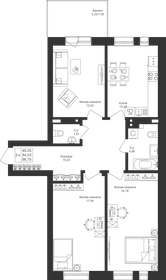 Квартира 86,8 м², 3-комнатная - изображение 1