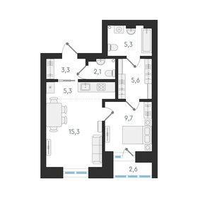 46,6 м², 2-комнатная квартира 9 300 000 ₽ - изображение 16