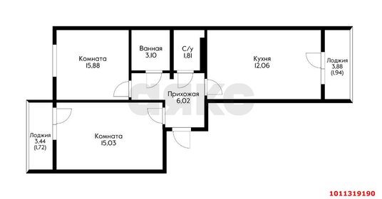 63 м², 2-комнатная квартира 7 150 000 ₽ - изображение 47