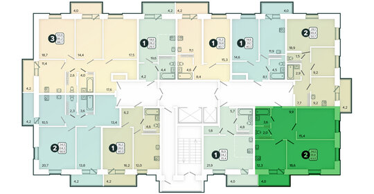 Квартира 63 м², 2-комнатная - изображение 4