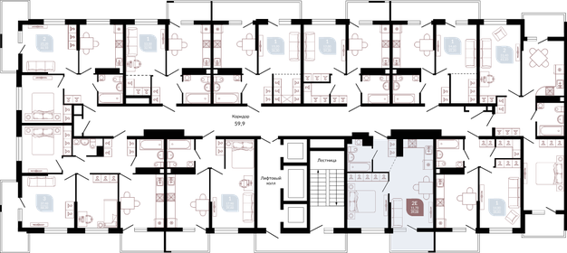 38 м², 1-комнатная квартира 5 950 000 ₽ - изображение 70