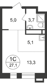 27,1 м², квартира-студия 9 792 178 ₽ - изображение 28
