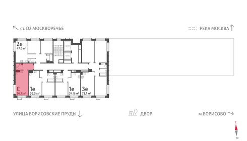 26 м², квартира-студия 11 081 330 ₽ - изображение 10