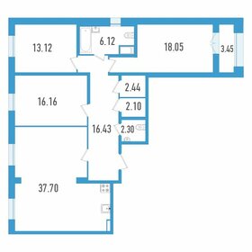 128,5 м², 3-комнатная квартира 31 000 000 ₽ - изображение 53