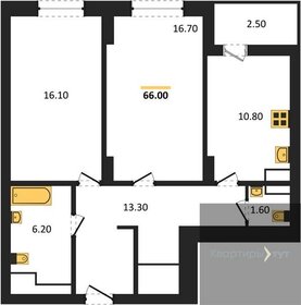 65,5 м², 2-комнатная квартира 7 532 500 ₽ - изображение 22