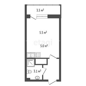 Квартира 16,1 м², студия - изображение 1