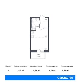 Квартира 24,7 м², студия - изображение 1