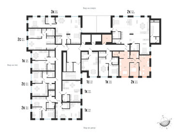 70,2 м², 2-комнатная квартира 8 450 000 ₽ - изображение 103