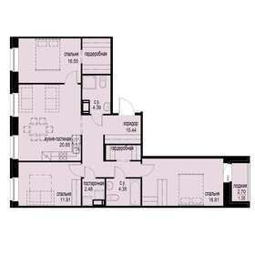 97,7 м², 3-комнатная квартира 25 950 000 ₽ - изображение 112