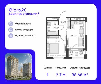 38,8 м², 1-комнатная квартира 12 279 999 ₽ - изображение 85