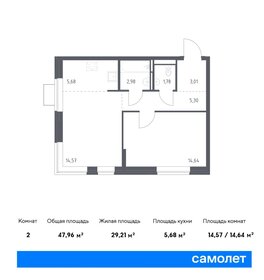 47 м², 1-комнатная квартира 8 500 000 ₽ - изображение 36