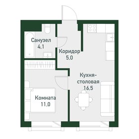 Квартира 37,4 м², 1-комнатная - изображение 1