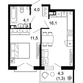 37 м², 1-комнатная квартира 15 458 600 ₽ - изображение 64