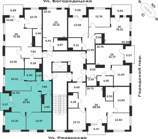 Квартира 87,4 м², 3-комнатная - изображение 2