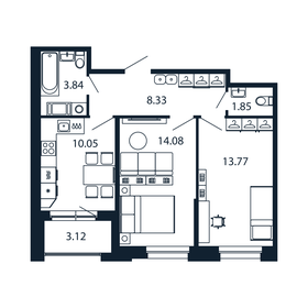 Купить однокомнатную квартиру в кирпичном доме в апарт-отеле Apartville на Кошурникова в Новосибирске - изображение 5