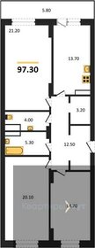97,3 м², 3-комнатная квартира 10 897 600 ₽ - изображение 20