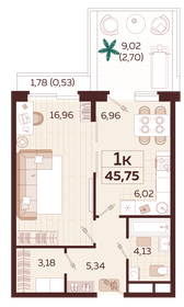 45 м², 1-комнатные апартаменты 17 600 000 ₽ - изображение 64