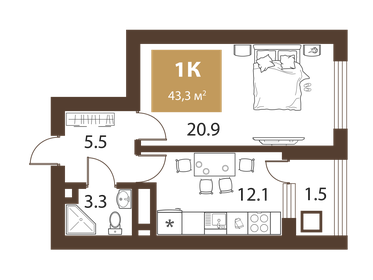 36,6 м², 1-комнатная квартира 9 800 000 ₽ - изображение 79