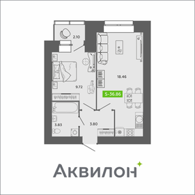 33,7 м², 1-комнатная квартира 5 874 499 ₽ - изображение 19