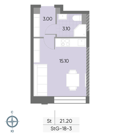 13,3 м², апартаменты-студия 4 522 000 ₽ - изображение 86
