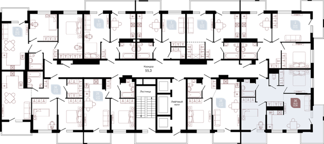 59 м², 3-комнатная квартира 4 200 000 ₽ - изображение 40