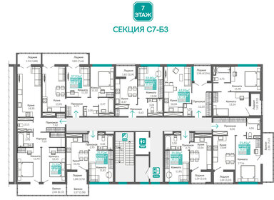54 м², 2-комнатная квартира 12 100 000 ₽ - изображение 54