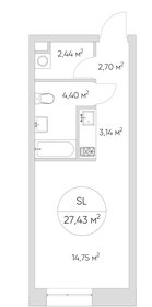 26 м², апартаменты-студия 10 456 319 ₽ - изображение 62