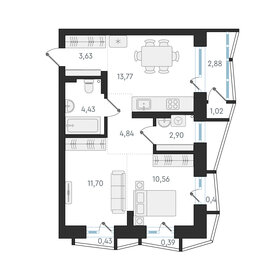 Квартира 51,8 м², 2-комнатная - изображение 1