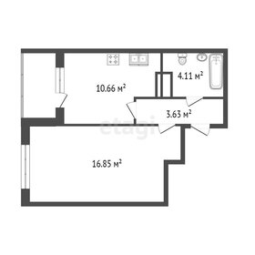 Квартира 35,3 м², 1-комнатная - изображение 3