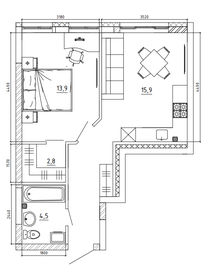 61 м², 3-комнатная квартира 5 300 000 ₽ - изображение 79