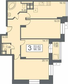 191,3 м², 3-комнатная квартира 10 960 000 ₽ - изображение 37