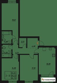 91,7 м², 3-комнатная квартира 15 350 000 ₽ - изображение 23