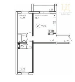 64,4 м², 2-комнатная квартира 6 590 000 ₽ - изображение 47