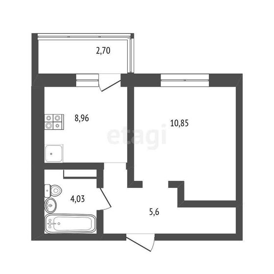 30,3 м², 1-комнатная квартира 2 600 000 ₽ - изображение 22