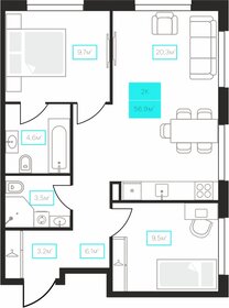 61,6 м², 3-комнатная квартира 5 650 000 ₽ - изображение 103