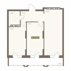 Квартира 62,4 м², 2-комнатная - изображение 2