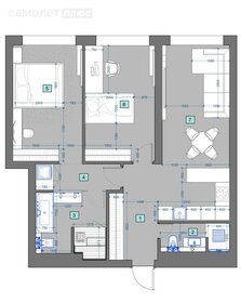 Квартира 72,1 м², 3-комнатная - изображение 1