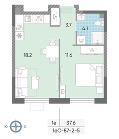 40,6 м², 2-комнатная квартира 13 300 000 ₽ - изображение 45