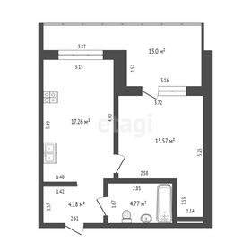 Квартира 42,1 м², 1-комнатная - изображение 1