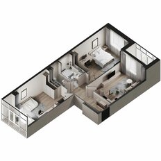 Квартира 68,9 м², 2-комнатная - изображение 3