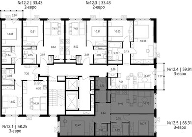 Квартира 66,3 м², 2-комнатная - изображение 2