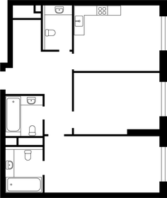 Квартира 75,1 м², 2-комнатная - изображение 1